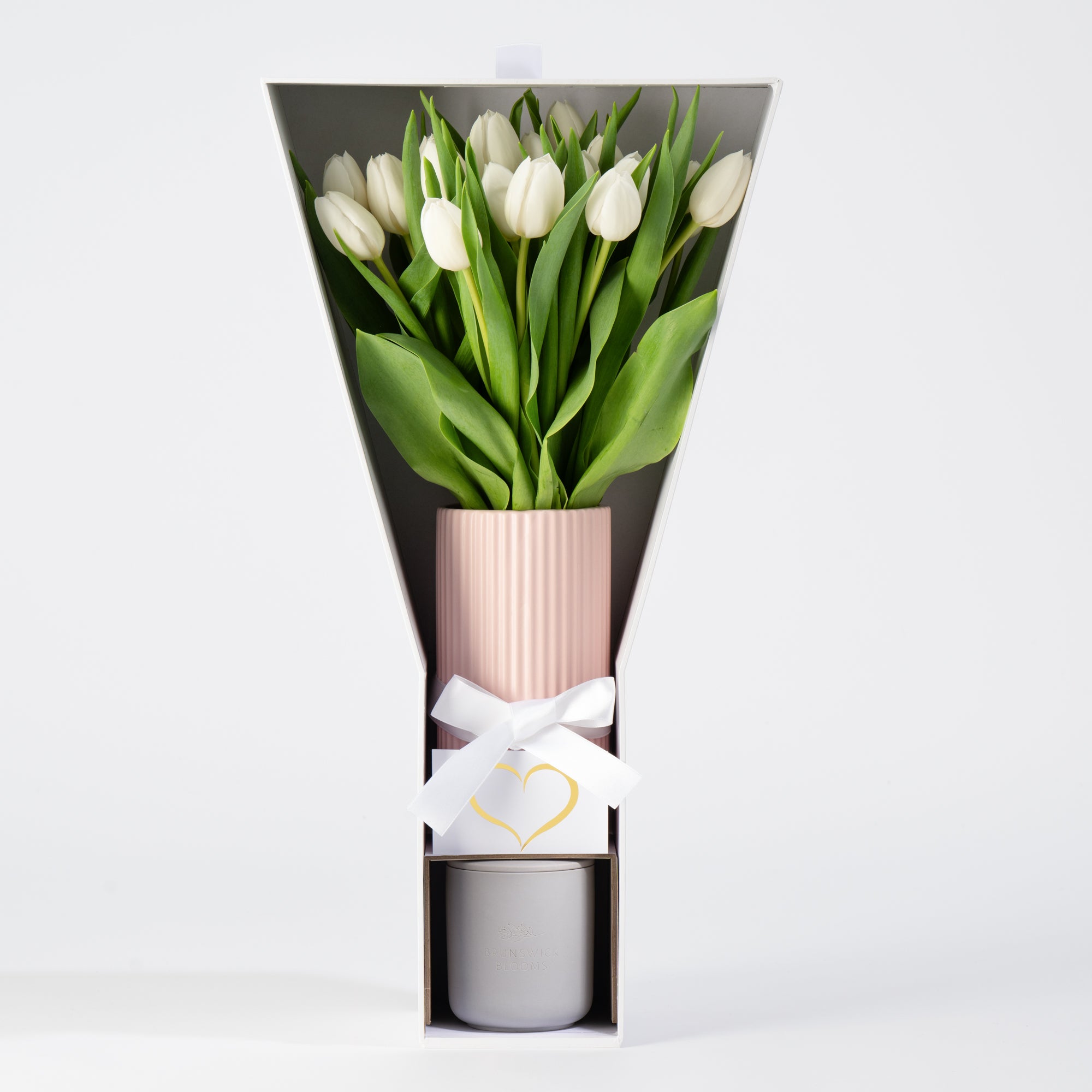 The Serenade - Premium White Tulips