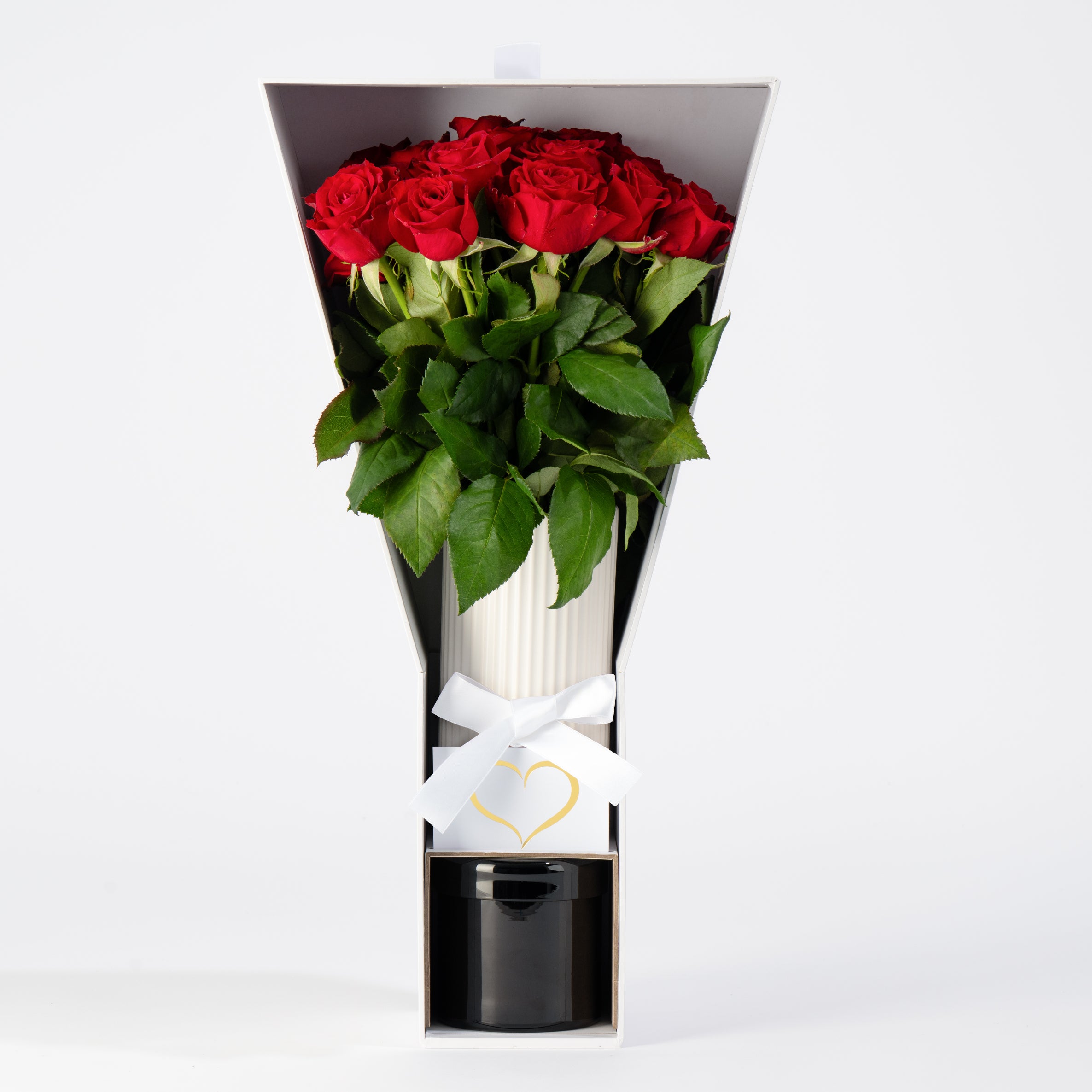 The Luxe Red Bouquet - Premium Red Roses