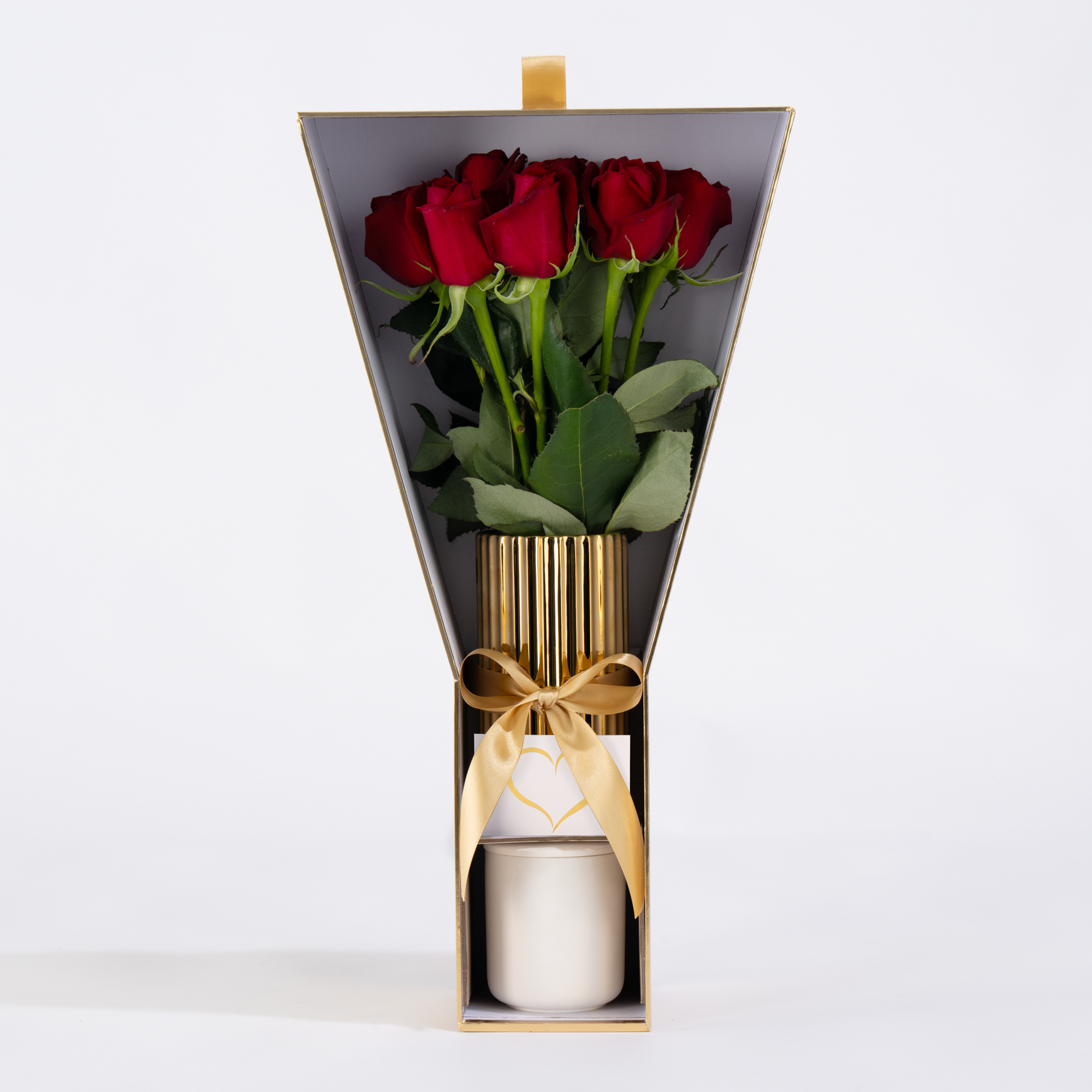 Valentineβs Day Exclusive: Luxe Gold Rose Gift Box