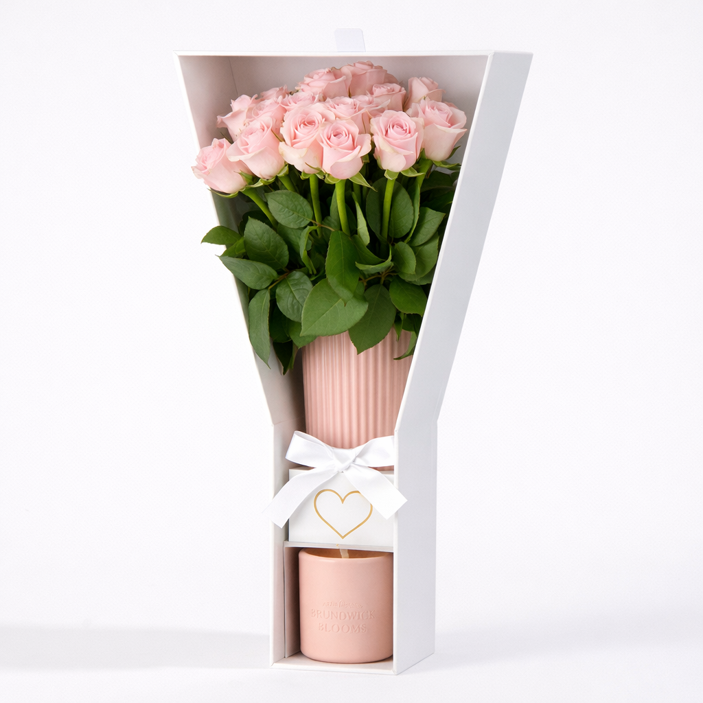 Pretty in Pink for Mum - Premium Blush Roses