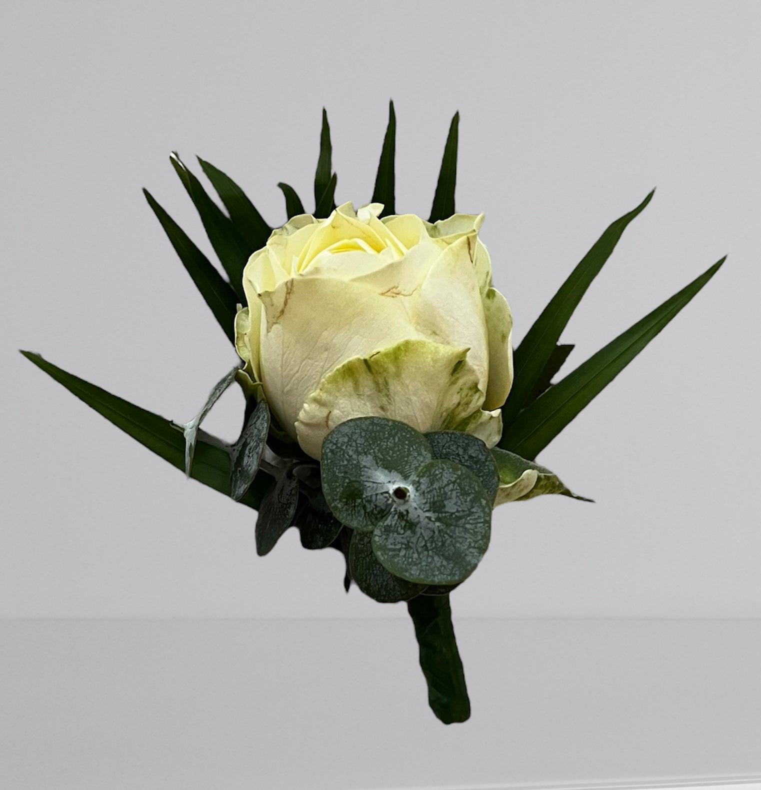 Buttonhole - White & Green