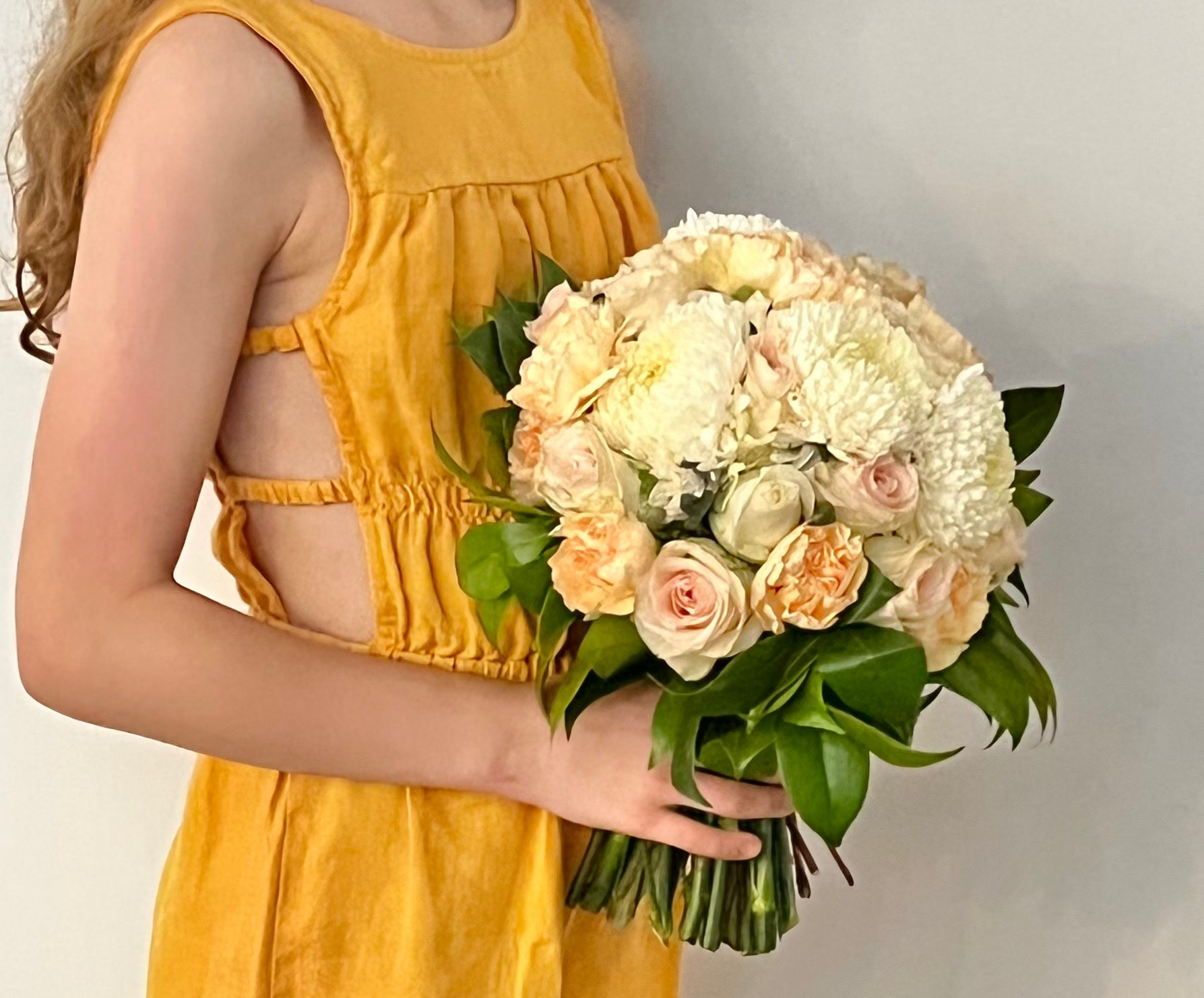 Large Bridal Bouquet - Peaches & Cream