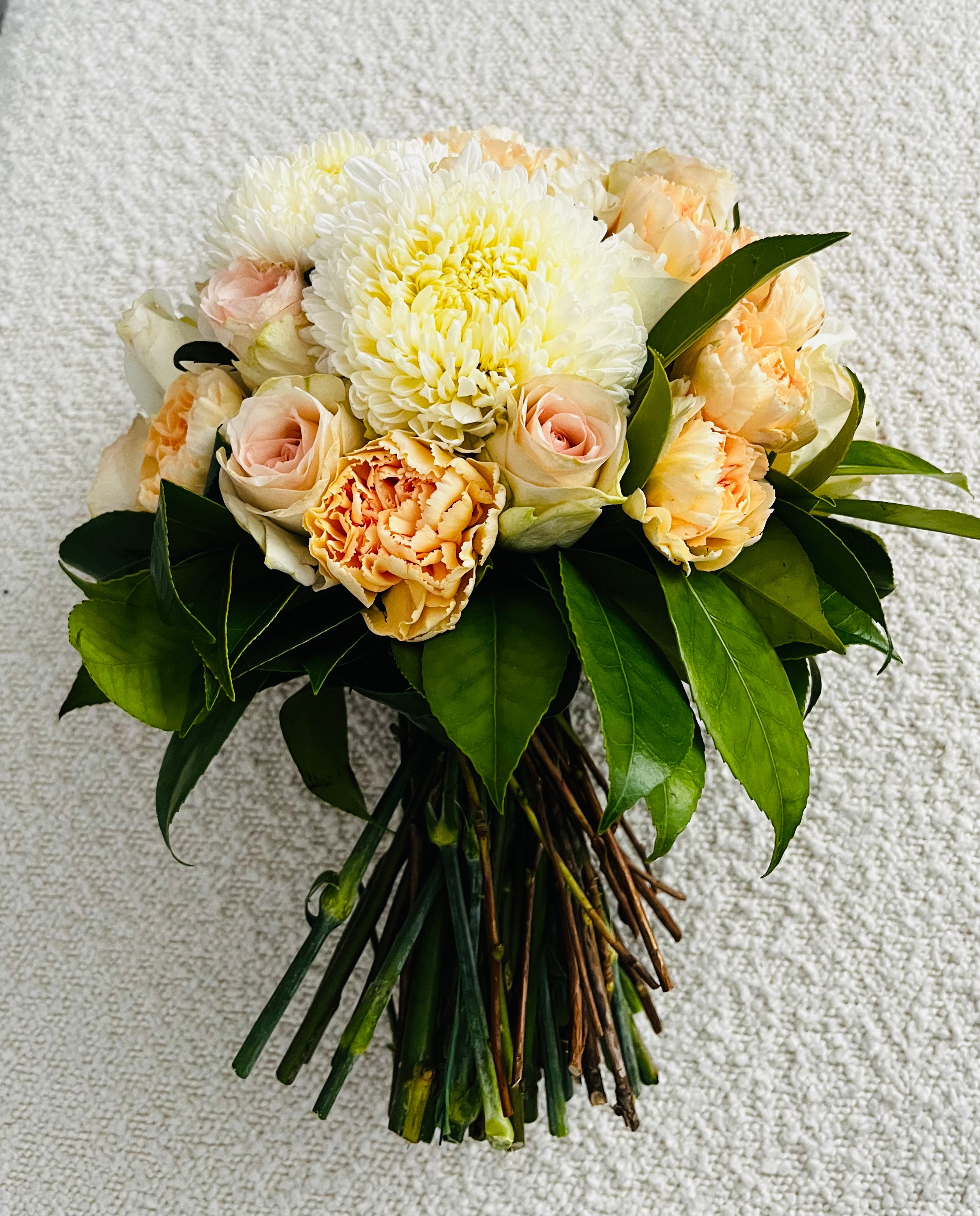 Large Bridal Bouquet - Peaches & Cream