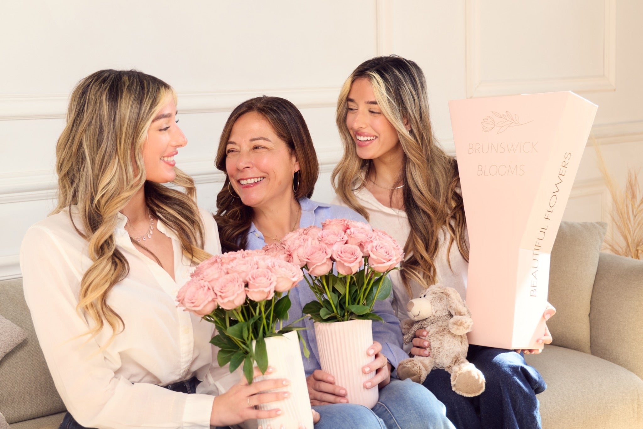 Pretty in Pink for Mum - Premium Blush Roses