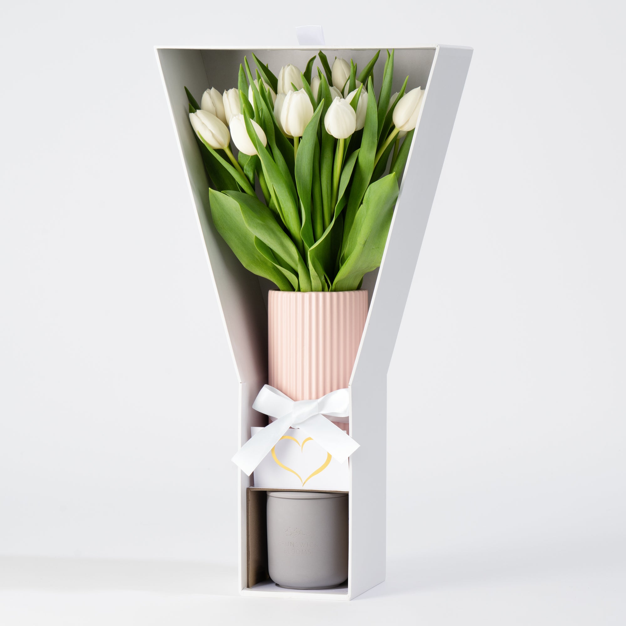 The Serenade - Premium White Tulips