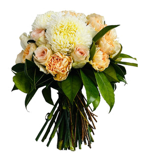 Large Bridal Bouquet - Peaches & Cream